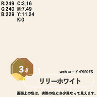 カンペハピオ マットペイント リリーホワイト 3L 9025015 1缶