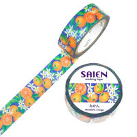 カミイソ産商 マスキングテープ みかん 15mm×7m巻 TR-0248 1個（直送品）