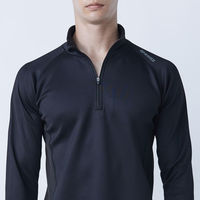 おたふく手袋 BTヒートブースト ヘビーウェイト ハーフジップハイネックシャツ ブラック 3L JW-187 1枚