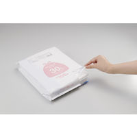 ゴミ袋 半透明 結びひも付 ポリ袋 普通 30L 100枚入 5パック 厚さ：0.015mm オルディ