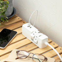 ファーゴ 延長コード 電源タップ AC 4個口 USB付き 1m ホワイト PT1430WH 1個