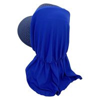 ヤマショウ 洗えるガーデンフード 冷感布 ネイビー×ブルー YCH-042NVBL 1個（直送品）