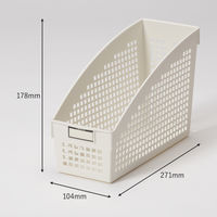 【均一価格】 ブックスタンド  メッシュスタンド Ａ4 ホワイト　幅10.4×奥行27.1×高さ17.8cm １セット（２個） オリジナル