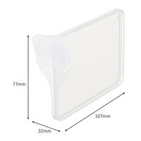 【均一価格】 収納バスケット  メッシュバスケット・シンプルボックス用仕切り Ｍ クリア　幅3.2×奥行10.7×高さ7.7cm １セット（２個×  オリジナル