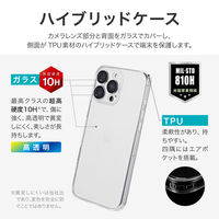 MSソリューションズ iPhone 16 Pro Max カメラレンズ保護ガラスケース クリア LN-IL24CAGCL 1個