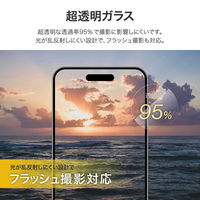 iPhone 16 Pro/16 Pro Max/15 Pro/15 Pro Max レンズ保護ガラスフィルム  高透過 約95％（直送品）