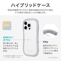 MSソリューションズ iPhone 16 Pro 耐傷・耐衝撃ハイブリッドケース ライトブルー LN-IP24VMFLBL 1個