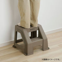 ベストコ 踏み台 ステップ ステップ台 脚立 M ブラウン Boite MA-4117 1個