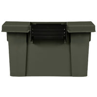 ベストコ コンテナ ボックス 収納 積み重ね M 浅型 カーキ Boite MA-4001 1個
