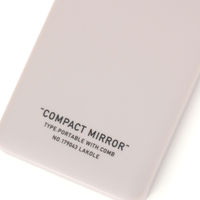 コーム付きコンパクトミラー グレー LAKOLE/ラコレ