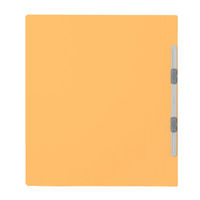 プラス　フラットファイル　A4タテ　樹脂製とじ具　イエロー　黄色　10冊　No.021N（わけあり品）