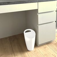 平和工業 くず入れ トラッシュポット 3.5L ホワイト ゴミ箱 ダストボックス 持ち手付き おしゃれ 1個