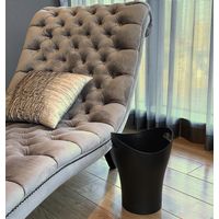 平和工業 くず入れ トラッシュポット 8.0L ダークグレー ゴミ箱 ダストボックス 持ち手付き おしゃれ 8L 1個