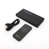 ナカバヤシ HDMIセレクタ 4入力1出力 4K60P対応 リモコン付 HDS-4K06/BK 1個
