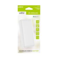 リーダーメディアテクノ PD対応 20000mAh モバイルバッテリー ホワイト L-20M-W2 1個 66-0023-03（直送品）