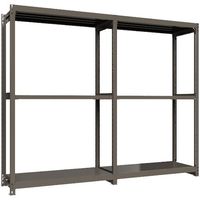 ICHIMAI 重量ボルトレスラック 段荷重1000Kg H2400×W1500×D600 天地3段 単体グレー TH1000-856T3（直送品）