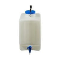 ウィザーライフサイエンス Fisherbrand(TM) 角型カーボーイ 活栓付 20L 03-007-644 1個 65-4341-98（直送品）