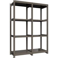 ICHIMAI 重量ボルトレスラック 段荷重1000Kg H2400×W900×D600 天地4段 単体グレー TH1000-836T4（直送品）