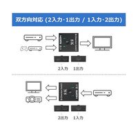Trimate HDMI切替器 8Kモデル 双方向対応(2入力・1出力/1入力・2出力) TR-HDM8K 1個 67-4918-62（直送品）