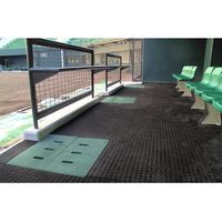 広島化成 スパイクマット ブラック SPKIKE-1000-BK 1枚 430-2703（直送品）