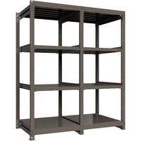 ICHIMAI 重量ボルトレスラック 段荷重1000Kg H2100×W900×D900 天地4段 単体グレー TH1000-739T4（直送品）