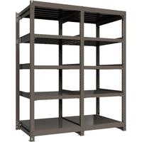 ICHIMAI 重量ボルトレスラック 段荷重1000Kg H2100×W900×D900 天地5段 単体グレー TH1000-739T5（直送品）