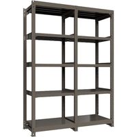 ICHIMAI 重量ボルトレスラック 段荷重1000Kg H2400×W900×D600 天地5段 単体グレー TH1000-836T5（直送品）