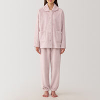 【レディース】無印良品 婦人 静電気が起きにくい 着る毛布 パジャマ 婦人M ライトピンク 良品計画