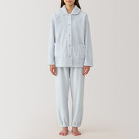 【レディース】無印良品 婦人 静電気が起きにくい 着る毛布 パジャマ 婦人M ライトブルー 良品計画