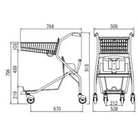 大和産業 こども乗せカート SV572ーC100 1台 537-8604（直送品）