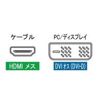 アイネックス HDMI変換アダプタ HDMIーDVI ADV-204 1個 67-9238-47（直送品）