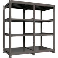 ICHIMAI 重量ボルトレスラック 段荷重1000Kg H1800×W900×D900 天地4段 単体グレー TH1000-639T4（直送品）