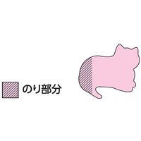 スリーエム(3M) ポストイット ふせん 付箋 強粘着 シルエットノート ネコ 52mm×69mm 混色3色 1パック SSS-NEU