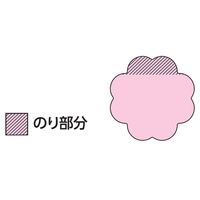 スリーエム(3M) ポストイット ふせん 付箋 強粘着 シルエットノート フラワー2 69mm×69mm 混色3色 1パック SSS-FLU