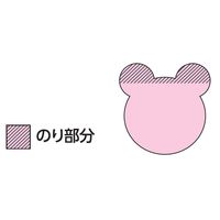 スリーエム(3M) ポストイット ふせん 付箋 強粘着 シルエットノート クマ 69mm×69mm 混色3色 1パック SSS-BEU