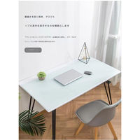 アスコ フェイクレザーデスクマット80×40cm黒+赤 D8040P1 C1000411 1台（直送品）