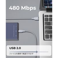 VOLTME ナイロン 充電ケーブル USB-A&USB-C 60W 1m C2153 1点