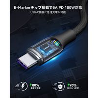 VOLTME ナイロン 充電ケーブル USB-C&USB-C 100W 1m C2166 1点