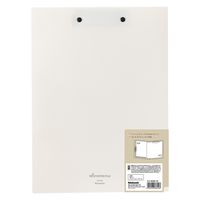 ナカバヤシ ダブルストッパーファイル 二つ折り ダブルとじ具 A4/A3兼用 ホワイト CH-9030W 1冊