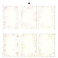 ササガワ 洋柄用紙 フラール レース はがきサイズ 4-1301 1冊(20枚)