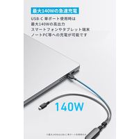 Anker USBーC&USBーCケーブル(2ーinー1、 140W) 1.2m A8895011 1本