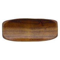 イシダ おしぼり受け 木製舟形 4970736521284 1個