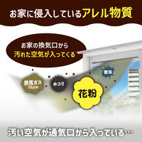 フィルたん アレルブロックフィルター 換気かまち用 窓の通気口用 約80×7.5cm 1セット（1個（4枚入）×5）東洋アルミエコープロダクツ