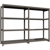 ICHIMAI 重量ボルトレスラック 段荷重1000Kg H2100×W1500×D600 天地4段 単体グレー TH1000-756T4（直送品）