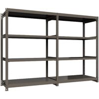 ICHIMAI 重量ボルトレスラック 段荷重1000Kg H2100×W1500×D750 天地4段 単体グレー TH1000-757T4（直送品）