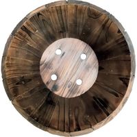 加藤伝蔵商店 伝蔵 焼杉プランター深型φ32 P282 1セット(6個) 430-6758（直送品）