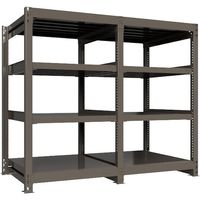 ICHIMAI 重量ボルトレスラック 段荷重1000Kg H1500×W900×D900 天地4段 単体グレー TH1000-539T4（直送品）