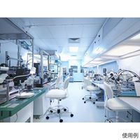 ノーリツイス 導電チェア 背付き 導電 ウレタン巻双輪キャスター(EH型)ホワイト DC-EH18W 1個 1-8180-22（直送品）