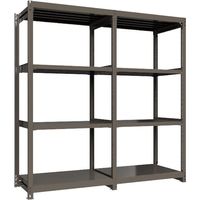 ICHIMAI 重量ボルトレスラック 段荷重1000Kg H2400×W1200×D750 天地4段 単体グレー TH1000-847T4（直送品）