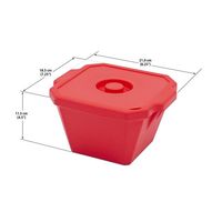 アズワン アイスパン(Magic Touch 2(TM)) 1L レッド 4-6272-03 1個（直送品）